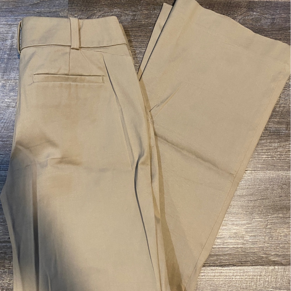 Ann Taylor khaki dress pants stretch size 4 EUC